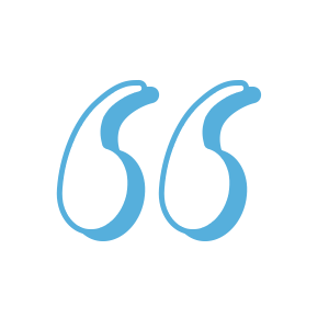 Blue Quotation Mark Icon